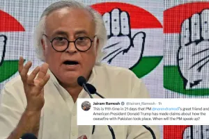 कांग्रेस का PM मोदी से सवाल: ‘‘डोनाल्ड भाई’’ ने 11वीं बार किया संघर्षविराम का दावा, आप कब देंगे जवाब