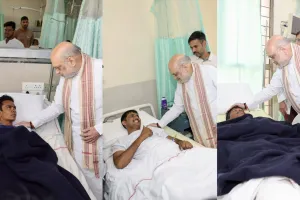 छत्तीसगढ़ : AIIMS Trauma Centre पहुंचे अमित शाह, नक्सली हमले में घायल जवानों से मिले गृहमंत्री 