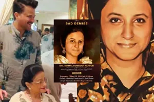 अभिनेता अनिल कपूर की मां निर्मल का निधन, मुंबई के कोकिलाबेन अस्पताल में ली आखिरी सांस