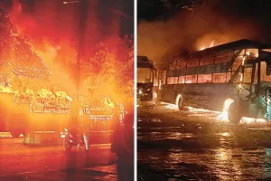 Kanpur: कूड़े की आग से जलीं तीन बसें, मची अफरा-तफरी, एक धक्का देकर जलने से बचाया, दमकलकर्मियों के देरी से पहुंचने पर लोग नाराज