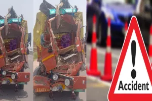 Lucknow Accident : किसान पथ पर भारी वाहन में घुसा डीसीएम, चालक व क्लीनर की मौत