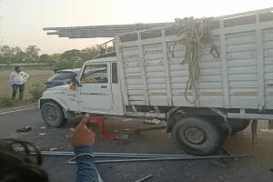 भुलियापुर मोड़ पर भीषण सड़क हादसा: पिकअप पलटने से रेलवे कर्मचारी की मौत, आधा दर्जन श्रमिक घायल