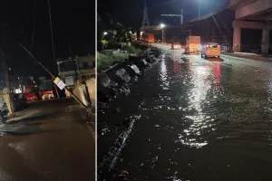 रामपुर: आंधी बारिश की वजह से बिजली गुल...कई जगह पेड़ धराशायी