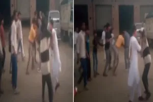 मुरादाबाद: Viral Video...बीच सड़क पर जमकर हुई मारपीट, कार और ट्रक की साइड लगने पर विवाद