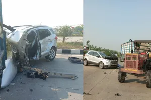 रामपुर: ट्रैक्टर-ट्रॉली में पिकअप घुसी, चार लोग गंभीर रूप से घायल