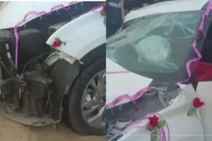 Rajasthan: हाईवे पर हुआ भीषण हादसा, दुर्घटनाग्रस्त हुई नवविवाहित की कार, दुल्हन सहित पांच लोगों की मौत 