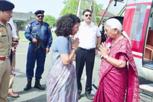 लखीमपुर खीरी : दुधवा टाइगर रिजर्व पहुंची सूबे की राज्यपाल आनंदीबेन