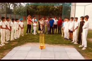 कोटा स्टोन क्रिकेट पिच का उद्घाटन, 55 खिलाड़ियों का हुआ रजिस्ट्रेशन  