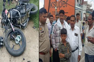 रामपुर: कैंटर की टक्कर से जीजा की मौत, साला घायल