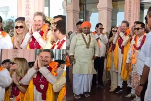प्रसिद्द उद्योगपति एरोल मस्क पहुंचे अयोध्या, परिवार संग किये रामलला के दर्शन  
