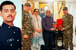 कारगिल विजय दिवस : कैप्टन विजयंत थापर के घर पहुंचे सेना के अधिकारी, परिजनों को किया सम्मानित