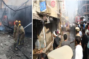 कानपुर अग्निकांड : गुमटी बाजार में बंद टाकीज में आग, बाल-बाल बची बाजार