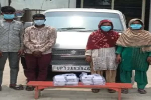 हरदोई :  चार शातिर चोर गिरफ्तार, ढाई लाख की नगदी समेत कीमती सामान बरामद