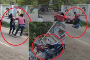 लखनऊ में प्रेमी युगल का High-voltage drama : गोमतीनगर थाने के बाहर मारपीट का video viral