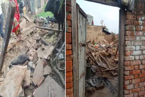 Bareilly: कच्चा मकान गिरने से मलबे में दबा पूरा परिवार...पांच बच्चों समेत आठ लोग घायल