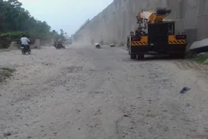 लखीमपुर खीरी: पथरीले रास्तों पर आसान न होगी गोला आने वाले शिव भक्तों की डगर