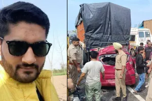 अमरोहा : हाईवे किनारे खड़े ट्रक में घुसी कार, हेड कांस्टेबल व पत्नी की मौत