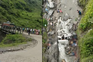उत्तराखंड में बड़ा हादसा....असंतुलित होकर गहरी खाई में गिरी मैक्स, आठ की मौत, पांच घायल