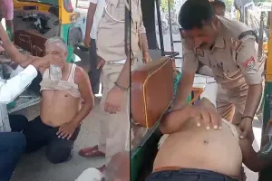 बरेली : ट्रैफिक पुलिस ने ऑटो ड्राइवर की सीपीआर देकर बचाई जान