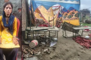 संभल : दूल्हा-दुल्हन पक्ष में जमकर मारपीट, पुलिस पर भी पथराव