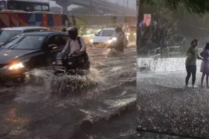 भारी बारिश से थमा गुरुग्राम: सड़कें और रिहायशी इलाके जलमग्न, यातायात बाधित 