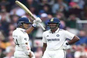  मैनचेस्टर टेस्ट:  सुदर्शन और यशस्वी के अर्धशतकों से भारत ने पहले दिन बनाए 264 रन, ऋषभ पंत चोटिल