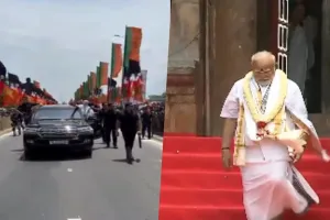 तमिलनाडु : PM मोदी ने तिरुचिरापल्ली में किया रोड शो, सम्राट राजेंद्र चोल प्रथम की जयंती समारोह में हुए शामिल 