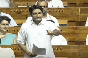 लोकसभा में 'ऑपरेशन सिंदूर' पर चर्चा: पाकिस्तान घुटनों पर था, तो युद्धविराम की जरूरत ही क्या थी... दीपेंद्र हुड्डा ने सरकार को घेरा 