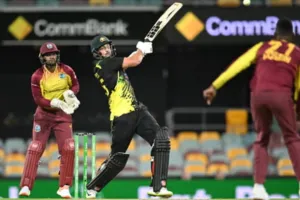 AUS VS WI: ऑस्ट्रेलिया ने तीन विकेट से हासिल की रोमांचक जीत, ओवेन ने 27 गेंदों में जड़े छह छक्के 