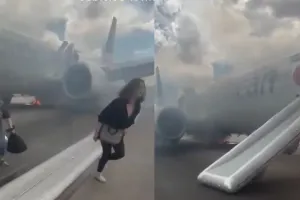 अमेरिका में फ्लाइट का लैंडिंग गियर हुआ फेल, पिछले हिस्से में लगी आग, बाल-बाल बची 179 लोगों की जान