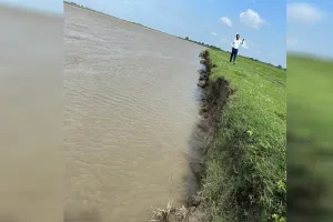 बदायूं: कादरचौक क्षेत्र में गंगा के रुख बदलने से कटान पर लगा ब्रेक