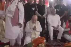 अमित शाह ने सीतामढ़ी में रखी जानकी मंदिर के पुनर्विकास की आधारशिला, सीएम नीतीश भी रहे मौजूद