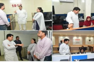 ऊर्जा मंत्री एके शर्मा ने 1912 कॉल सेंटर का किया औचक निरीक्षण, कर्मचारियों को दिए दिशा निर्देश