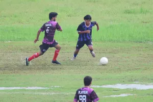 यूपी पुलिस को गौरव ने, तो उजय को आशीष ने दिलाई जीत... सतीश शुक्ला मेमोरियल फुटबॉल लीग