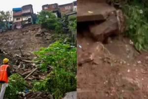 मुंबई में भारी बारिश के चलते भूस्खलन, विक्रोली में दो लोगों की मौत कई अन्य घायल