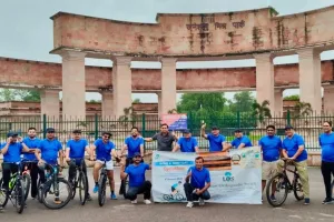 साइकिल चलाकर दिया हड्डी मजबूत रखने का संदेश, साइक्लोथॉन 2025 का बढ़ाई गई जागरूकता