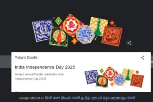 79वें स्वतंत्रता दिवस पर गूगल ने बनाया पारंपरिक टाइल डिजाइन डूडल, भारत की विविधताओं का मिला जुला संगम   