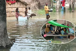 UP: गंगा-रामगंगा के उफान से हाहाकार...सैकड़ों परिवार सड़कों पर, फसलें बर्बाद 