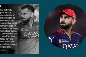 'मातम में बदली खुशियां...' बेंगलुरु भगदड़ को लेकर Virat Kholi ने तीन महीने बाद तोड़ी चुप्पी, छलका दर्द... फैंस से किया प्रॉमिस