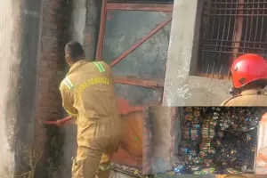 अमेठी में शॉर्ट सर्किट से दुकान में लगी भीषण आग, 50 लाख का सामान जलकर राख