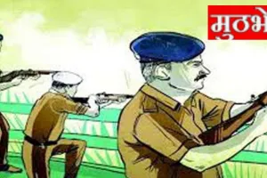 झांसी में पुलिस और बदमाशों में मुठभेड़:  हत्यारोपी के पैर में लगी गोली, दो संदिग्ध गिरफ्तार 