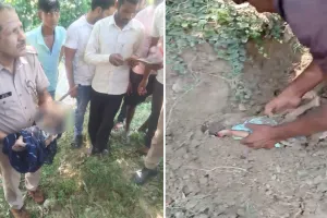 क्रूरता की हद पार  : नदी किनारे मिट्टी में दबी मिली नवजात बच्ची, मारने के इरादे से किया जिंदा दफ्न