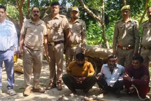 लखीमपुर खीरी : दुधवा की बेलरायां रेंज में फायरिंग के बीच तीन लकड़कट्टे दबोचे, छह फरार