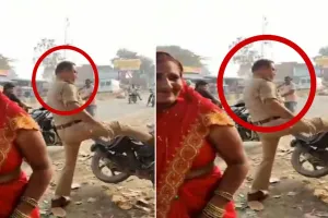 बरेली : बाइकों काे लात मारकर गिराने वाला दरोगा लाइन हाजिर