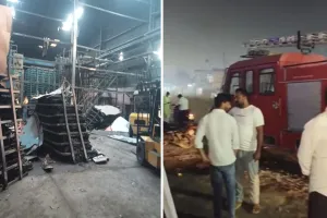 Bareilly : बहेड़ी में इलेक्ट्रॉनिक्स शॉप और फरीदपुर की सनमाइका फैक्ट्री में आग का तांडव