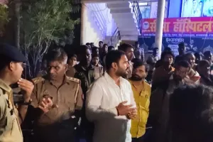 सिजेरियन प्रसव के बाद जच्चा-बच्चा की मौत, हंगामा