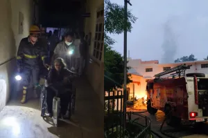 Lucknow News: आलमबाग के रेलवे अस्पताल में लगी आग-अग्निशमन की टीम ने चीखते 22 मरीजों को ऐसे निकाला 