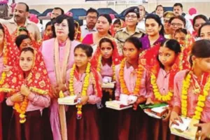 अष्टमी के दिन हुआ 5 लाख से अधिक बेटियों का कन्या पूजन, मुख्यमंत्री कन्या सुमंगला योजना से जुड़ी 1,500 से अधिक बालिकाएं