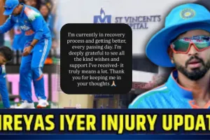 Shreyas Iyer Health Update:  चोट से उबार रहे हैं श्रेयस, खुद दिया अपना हेल्थ अपडेट