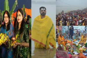 'अदिति लेहो मोर अरघिया... कानपुर में छठ पूजन के लिए घाटों पर उमड़े लाखों श्रद्धालु, गूंजे छठ मइया के गीत